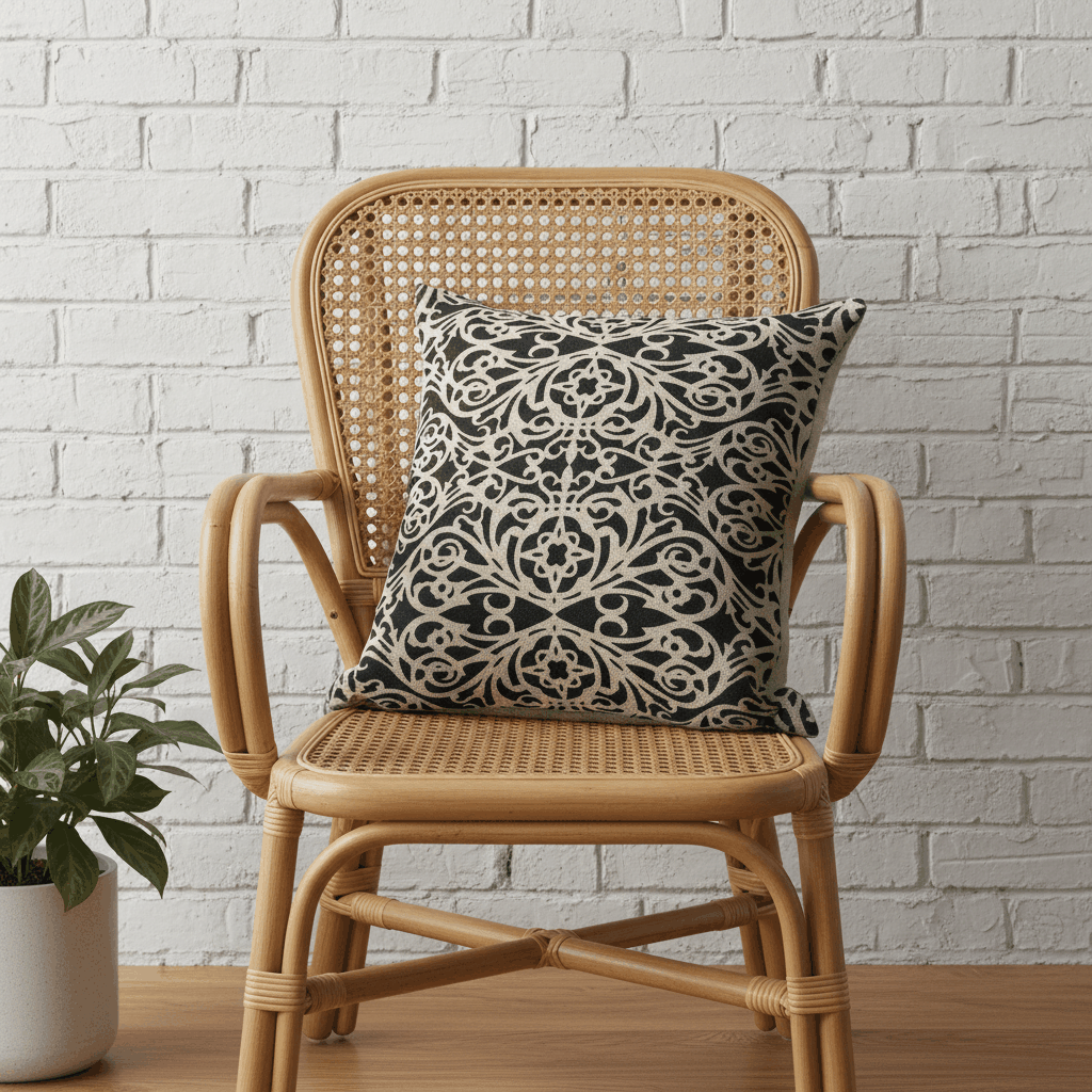handprinted linen homwares designed and made in australia