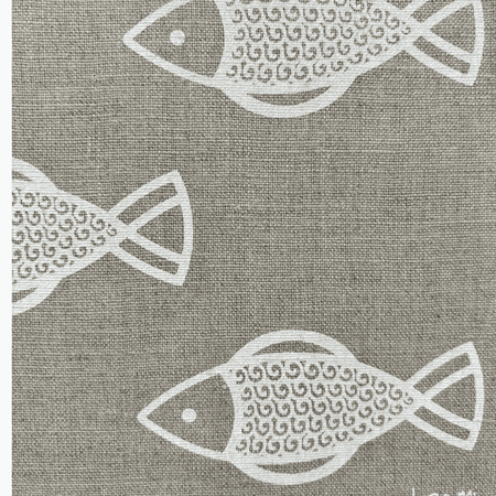 napkins made using handprinted linen
