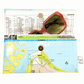 Recycled Street Map Wallet - North Stradbroke | Minjerriba Island