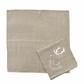 Christmas Deer and Garland Linen Napkins - White (Set of 4)