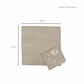 Christmas Deer and Garland Linen Napkins - White (Set of 4)