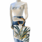 Port Douglas Days Large Shopper with Rattan Handles (Green)