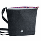 Peacocks in Purple Cross Body Dark Denim Satchel