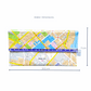 Recycled Street Map Wallet - Brisbane City Centre, Spring Hill, Fortitude Valley