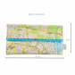 Recycled Street Map Wallet - Wynnum, Manly, Lota, Wakerley, Ransome