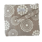 Floral patterned pouch with a lyssymay brand label on a white background