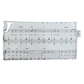 backview of handmade wallet with sheet music design on a white background