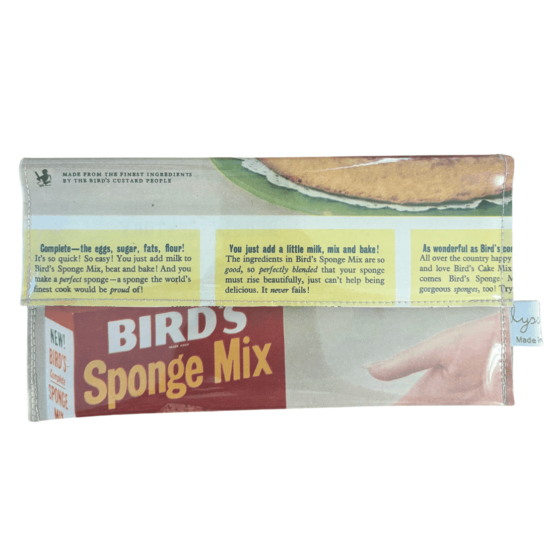 Vintage 1950's magazine wallet - Sponge Cake Mix