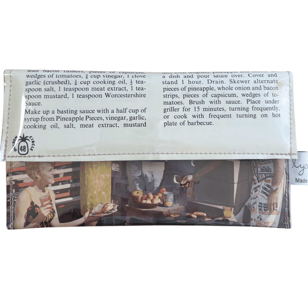 Retro Recipe Wallet - Golden Circle BBQ Party Kebobs
