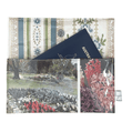 Vintage Garden Book Wallet featuring 1970s Australian Women's Weekly gardening pages with hyacinths and freesias design