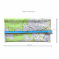 Recycled Street Map Wallet - Taringa, Ashgrove, Mount Coot-tha, Toowong, Bardon