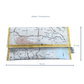 Recycled Street Map Wallet - Brisbane Approach and Bypass Routes