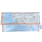 Slimline recycled map wallet featuring Adelaide Northern Coastline suburbs from 1995 Australian Road Atlas
