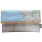 Map-patterned wallet by lyssymay of south australia with white background