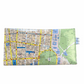 Recycled Street Map Wallet - Lyssy May Handmade Wallet recycled map of Sydney Hyde Park, Central Station, Town Hall