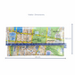Recycled Street Map Wallet - Lyssy May Handmade Wallet recycled map of Sydney Hyde Park, Central Station, Town Hall