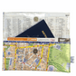 Recycled Street Map Wallet - Lyssy May Handmade Wallet recycled map of Sydney Hyde Park, Central Station, Town Hall