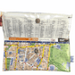 Recycled Street Map Wallet - Lyssy May Handmade Wallet recycled map of Sydney Hyde Park, Central Station, Town Hall