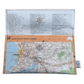 Wallet Map of South Eastern South Australia with a clear plastic cover and orange border.