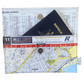 Recycled street map wallet featuring Sydney suburbs Lilyfield, Rozelle, Annandale, and Leichhardt, handmade with clear PVC and magnetic clip closure