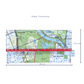 Lyssy may Map design wallet with dimensions on a white background. 20 cm by 10.5 cm