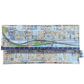 handmade wallet with map design of Melbourne on a white background