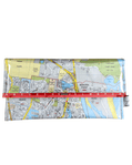 Recycled street map wallet featuring Gold Coast Tweed Heads and Coolangatta streets from 2000s Brisbane UBD directory