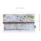 Recycled Map Wallet - Regional Victoria including Ballarat, Bendigo, Stawell