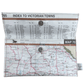 Recycled Map Wallet - Regional Victoria including Ballarat, Bendigo, Stawell