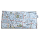 Recycled Map Wallet by LyssyMay Melbourne suburbs including Bentleigh. Back view of wallet.