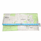 Recycled street map wallet featuring Mt Coot-tha and Brisbane suburbs design, made from vintage UBD directory pages