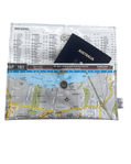 Recycled street map wallet made from Brisbane UBD map featuring Cannon Hill, Carina, Morningside, and Colmslie suburbs