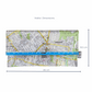 Recycled Street Map Wallet - Carina Heights, Camp Hill, Holland Park, Mount Gravatt East, Mansfield,