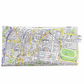 Lyssy May handmade map wallet featuring Hamilton, Clayfield, Albion, Ascot, Bowen Hills, Wooloowin, Kedron, Nundah and Bulimba. Back view of wallet