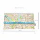 Recycled Street Map Wallet - Indooroopilly, Sherwood, Taringa, Chelmer, Fig Tree Pocket