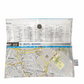Lyssy May recycled map wallet of Ipswich Queensland suburbs. Inside view of wallet with index page lining and magnetic clip closure.
