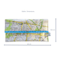 Recycled Street Map Wallet - Mount Gravatt, Mansfield, Eight Mile Plains, Wishart