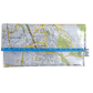 Recycled street map wallet featuring Brisbane suburbs Slacks Creek, Springwood, Rochedale, Burbank, made from vintage 2000-2009 UBD map pages