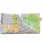 Recycled Street Map Wallet - Roma Street, Brisbane Grammar, Petrie Terrace