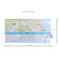 Recycled Street Map Wallet - Sandgate, Bracken Ridge, Brighton