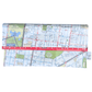 Recycled Street Map Wallet featuring Collingwood and Fitzroy Melbourne suburbs design